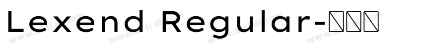 Lexend Regular字体转换